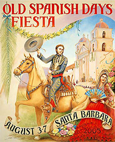 2005 Santa Barbara Old Spanish Days Fiesta Poster