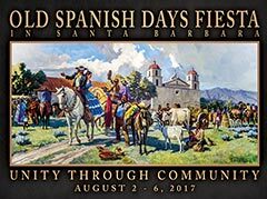 2017 Santa Barbara Old Spanish Days Fiesta Poster