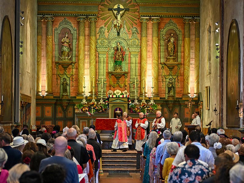 Santa Barbara Fiesta - La Misa del Presidente at the Santa Barbara Mission