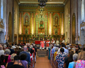 Fiesta mass being held at the Old Santa Barbara Mission