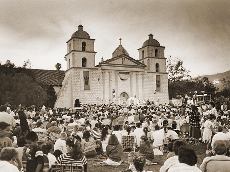 Santa Barbara Fiesta - Fiesta Pequena Photo of the Santa Barbara Mission